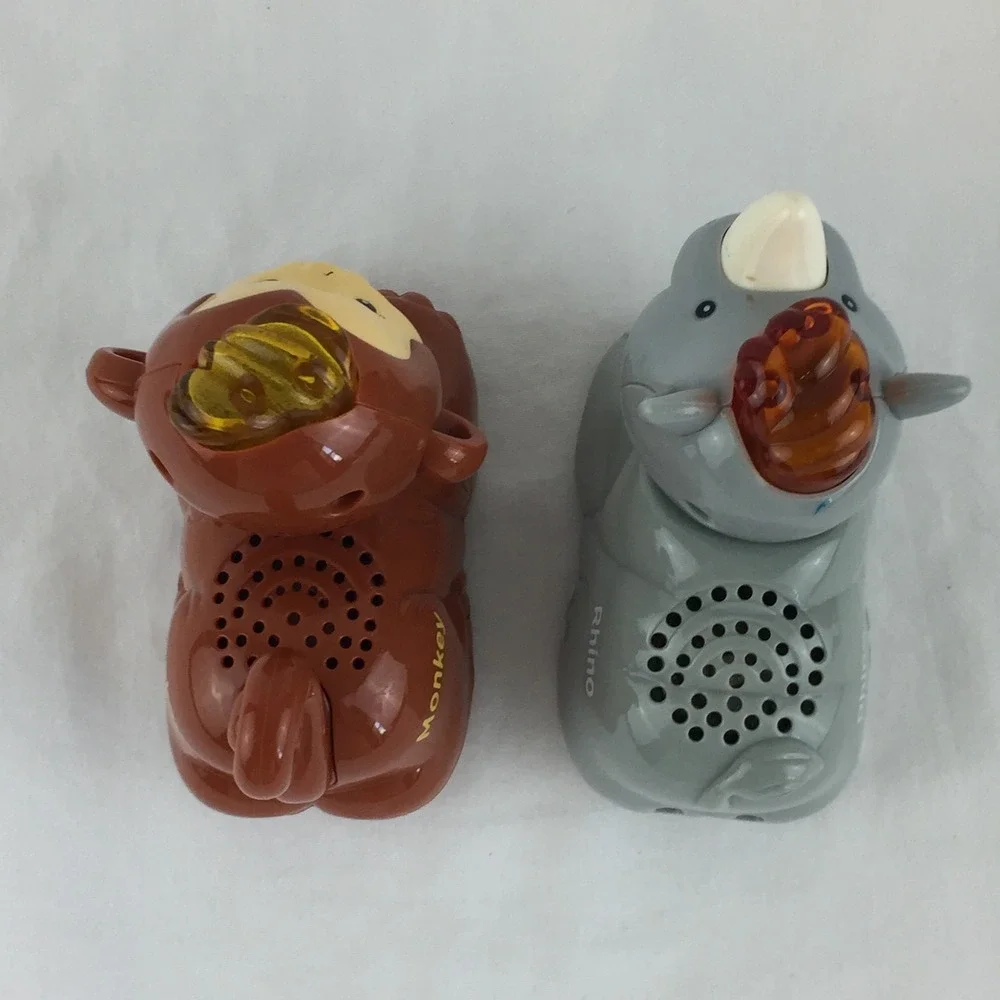 VTech‎ Go Go Smart Animals Monkey Rhino Figures 55 Track Pieces Tested